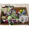 Image 3 : Assorted “Green” Christmas Lot – Balls, Ribbon, Foam Pieces, etc.