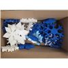 Image 10 : Assorted “Blue” Christmas Lot – Balls, Ribbon, Snowflakes, etc.