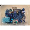 Image 5 : Assorted “Blue” Christmas Lot – Balls, Ribbon, Snowflakes, etc.