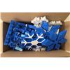 Image 9 : Assorted “Blue” Christmas Lot – Balls, Ribbon, Snowflakes, etc.