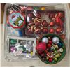 Image 2 : Large Lot of Christmas Tree Ornaments, Ribbons, etc.