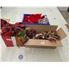 Image 1 : Lot of Christmas Bows, Décor, Stockings, etc.