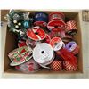 Image 3 : Lot of Christmas Bows, Ribbon, etc.