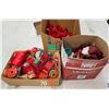 Image 1 : Lot of Christmas Ribbon, Bows, Tree Skirt, etc.
