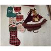 Image 3 : Lot of Christmas Ribbon, Bows, Tree Skirt, etc.