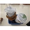 Image 5 : Misc. Lot - Coir Liners, Plastic Flowerpots, etc.