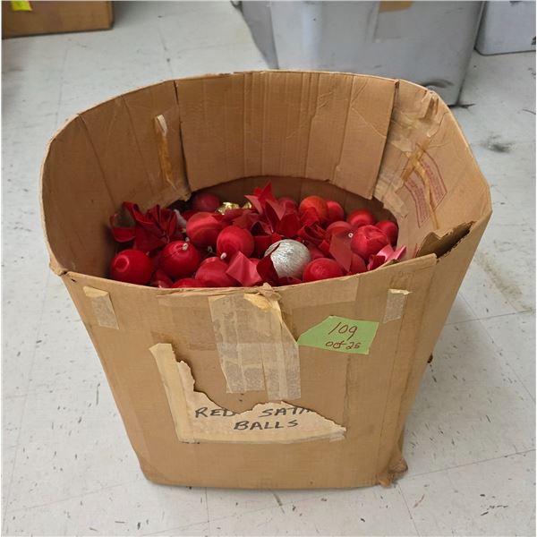 Box of Christmas Tree Ornaments