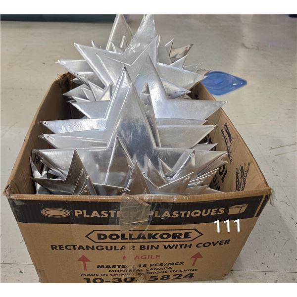 Box of Silver Coloured Stars
