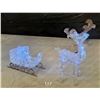 Image 2 : Light-Up 4’ Tall Reindeer w/ Sleigh