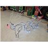 Image 1 : 3 ¾’ Tall Light-Up Reindeer w/ Sleigh