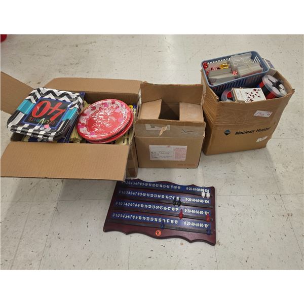 Playing Cards, Poker Chips, Disposable Plates, Popcorn Buckets, etc.