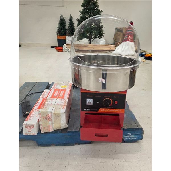Cotton Candy Maker (Works) & Snow Cone Cups