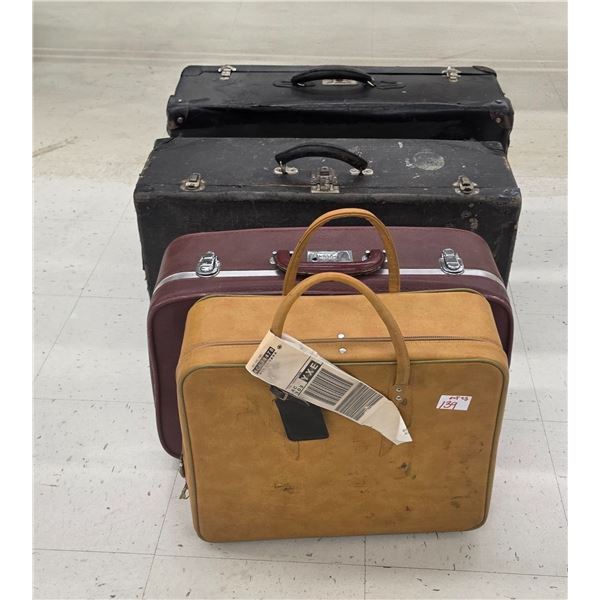 (4) Vintage Suitcases