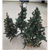 Image 1 : (3) Christmas Trees w/ Lights – up to 4’