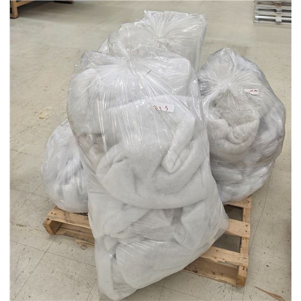 Bulk Lot of White Polyester Fiberfill / Quilt Batting Scraps / Stuffing