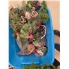 Image 5 : Lot of Christmas Décor - Wreaths, Garlands, Stocking, etc.