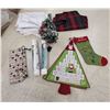 Image 2 : Assorted Christmas Lot – Lights, Fabric, Ribbon, etc.