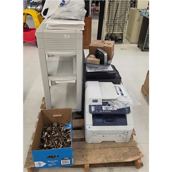 Printers, Plastic Stand, Box of Leveling Mounts