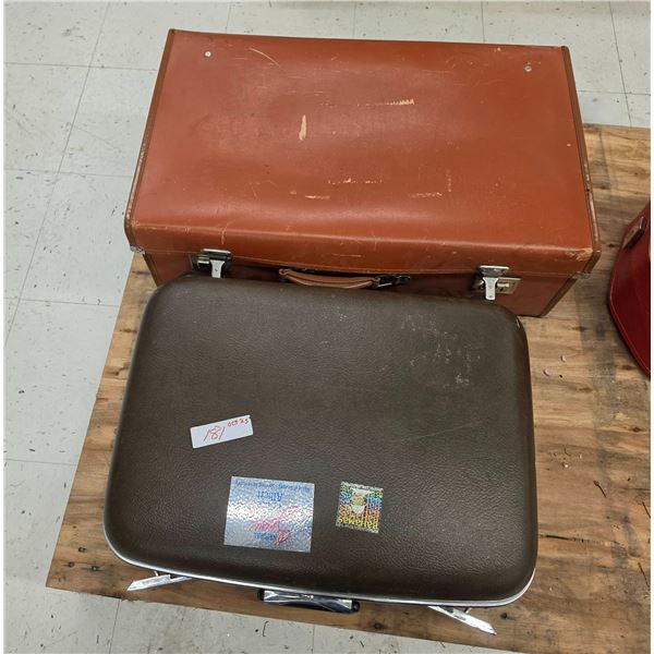 (2) Vintage Suitcases