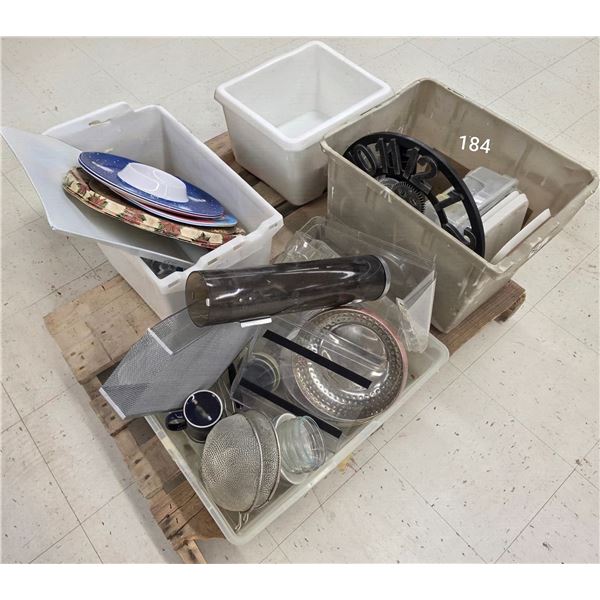 Assorted Pallet Lot – Kitchenware, Household, etc.
