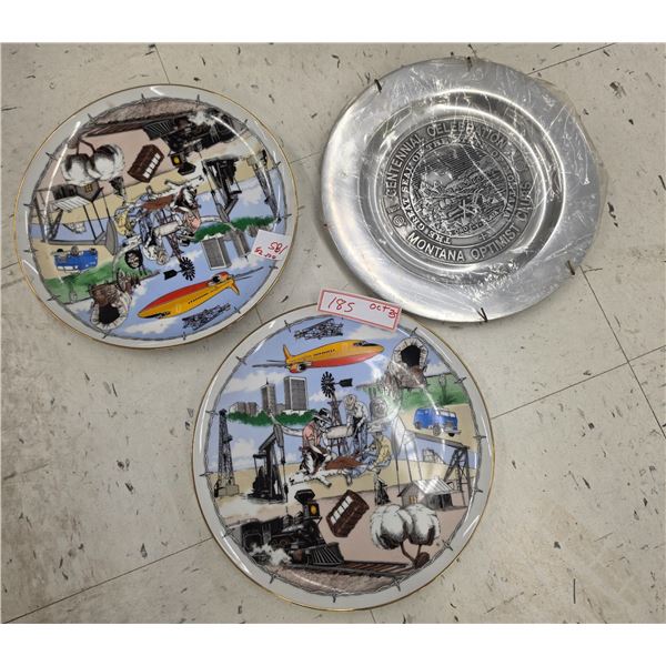 (3) Vintage Plates