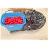 Image 1 : Lot of Red Christmas Balls & Bows