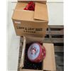 Image 1 : Lot of Christmas Light Bulbs, Bows, Ornaments, etc.