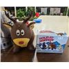 Image 1 : Reindeer Holiday Hopper IN BOX (inflated one is shown for display purposes)