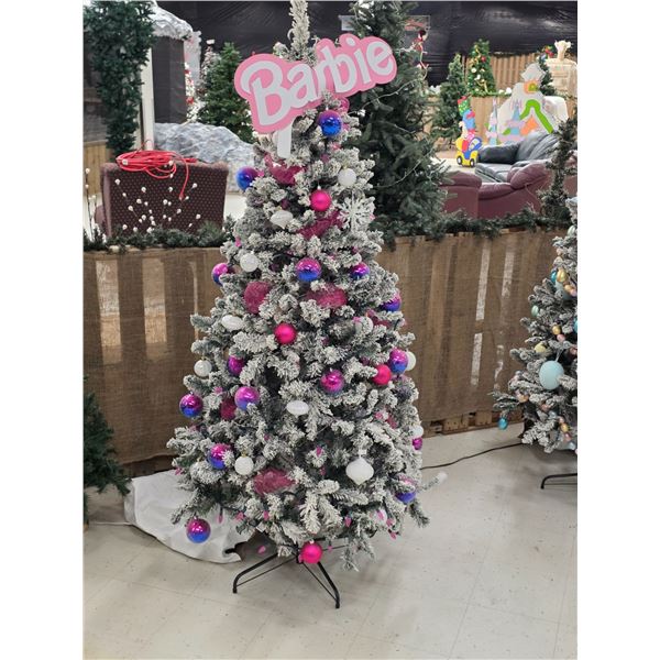 6’ Decorated Christmas Tree - Barbie