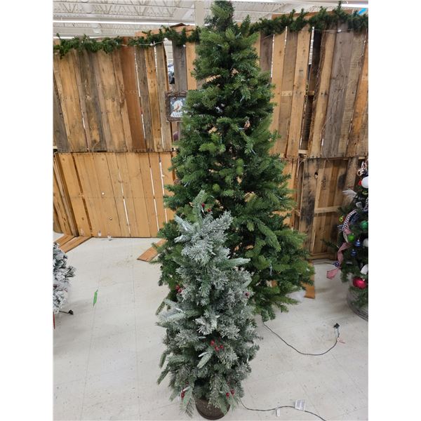 (2) Christmas Trees – 4’ and 6’