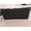 Image 3 : Green Faux Leather Couch – L 80” x W 32”x H 36”