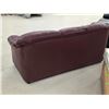 Image 2 : Red Faux Leather Couch – L 80” x W 32”x H 36”