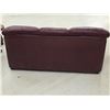 Image 2 : Red Faux Leather Couch – L 80” x W 32”x H 36”