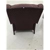Image 4 : Upholstered Chair and Wood Stool