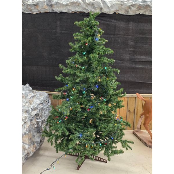6’ Christmas Tree w/ Lights – Working