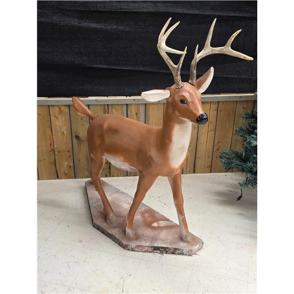 Cement Deer Statue – 4’ Tall **VERY HEAVY