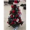 Image 1 : 4’ Decorated Christmas Tree w/ Lights - Working