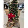 Image 3 : 7’ Decorated Christmas Tree w/ Lights & Elf on Ladder