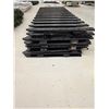 Image 3 : (8) Black Picket Fence Panels – 8’ x 3’