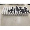 Image 1 : (8) White Picket Fence Panels (as Pictured) – 8’ x 3’