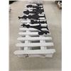 Image 2 : (8) White Picket Fence Panels (as Pictured) – 8’ x 3’