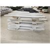 Image 3 : (8) White Picket Fence Panels (as Pictured) – 8’ x 3’