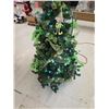 Image 2 : 4’ Decorated “Green” Christmas Tree w/ Lights - Working