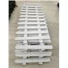 Image 2 : (7) White Picket Fence Panels  – 8’ x 4’