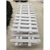 Image 1 : (6) White Picket Fence Panels  – 8’ x 4’
