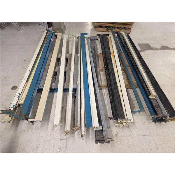 Lot of Pallet Shelving Rails – up to 8’ Long