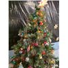 Image 3 : 6’ Traditionally Decorated Christmas Tree w/ Lights – Working