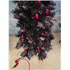 Image 2 : 6’ Black Christmas Tree w/ Pink Lights – Working