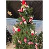 Image 4 : 6’ Light Up “Gnome” Decorated Christmas Tree & 4’ “Frui