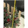 Image 2 : (4) Mini Christmas Trees w/ 32” Santa